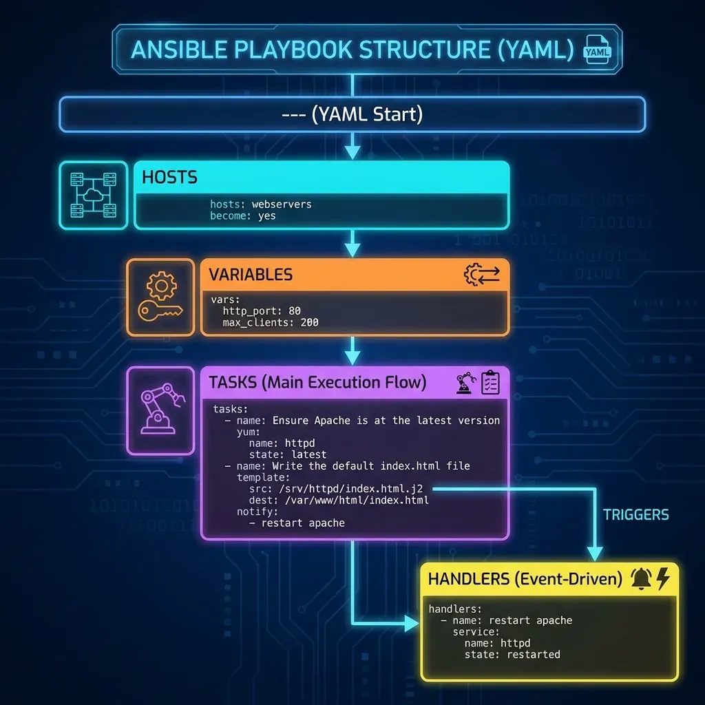 Ansible Playbook Infographic