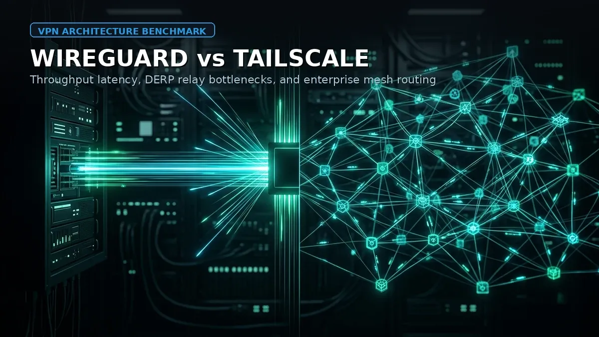 Architectural comparison between pure Linux kernel WireGuard and Tailscale zero-config mesh overlay