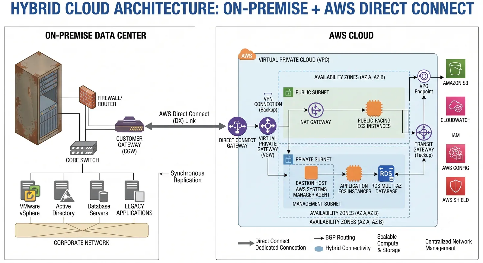 Hybrid Cloud Architecture Diagram