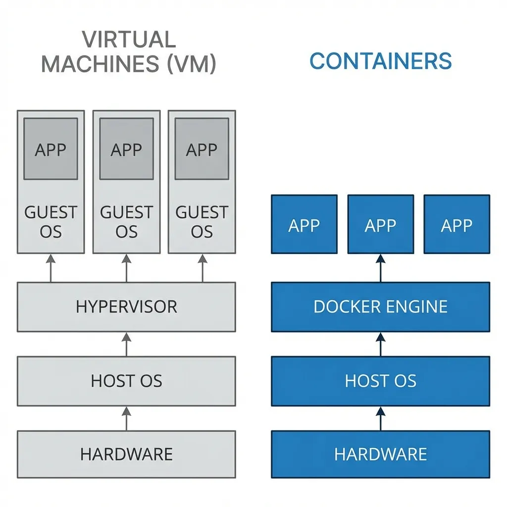 Perbedaan VM dan Container